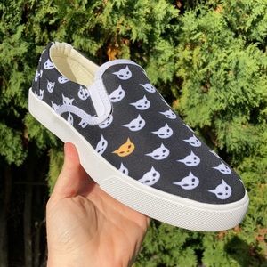 Bucket Feet Cat Head Slip On Shoe Unisex